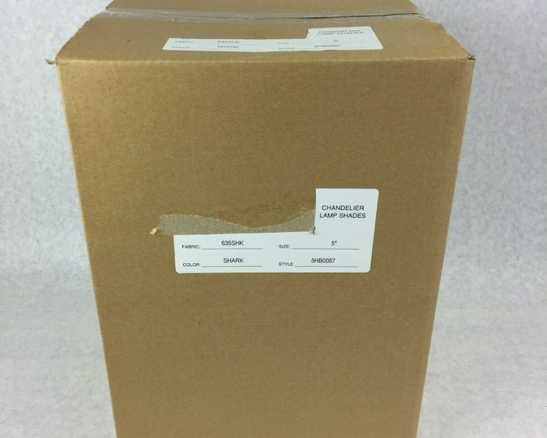 5" Chandler Lamp Shades  Color Shark   Box of 12  NEW