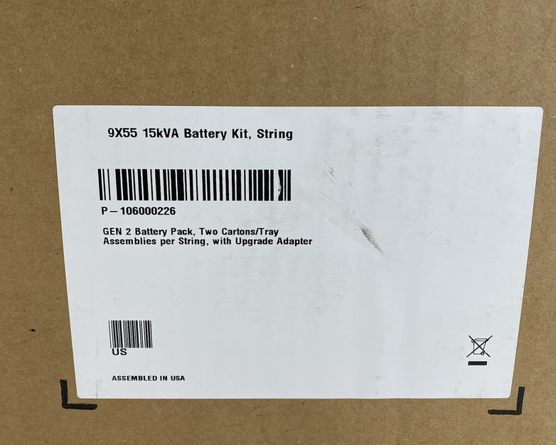 Eaton 9X55 15xKVA Battery Kit for Battery Backup UPS Cabinet 9X55-BAT5-96X7AH