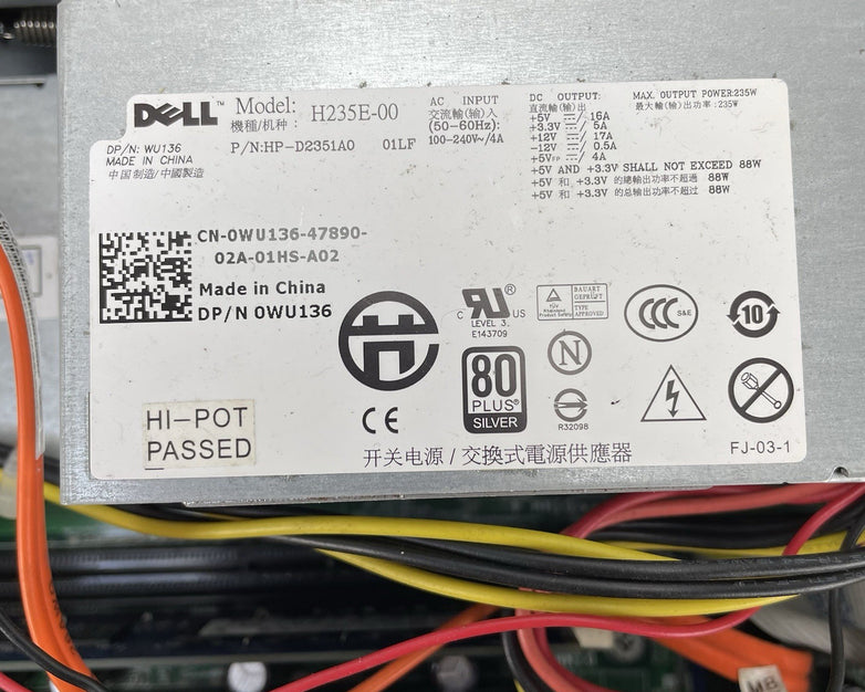 Dell Optiplex 780 SFF Core 2 Duo E8400 3.00 GHz 4 GB RAM No HDD/OS
