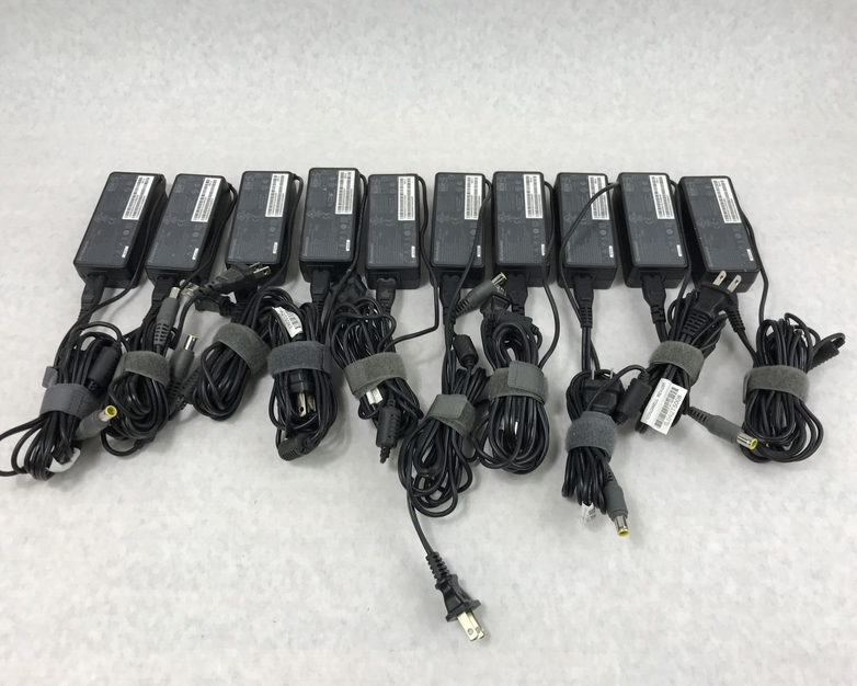 Lot of 10 Lenovo ADLX65NCT2A Thinkpad Laptop Charger AC Adapter 20V 3.25A 65W