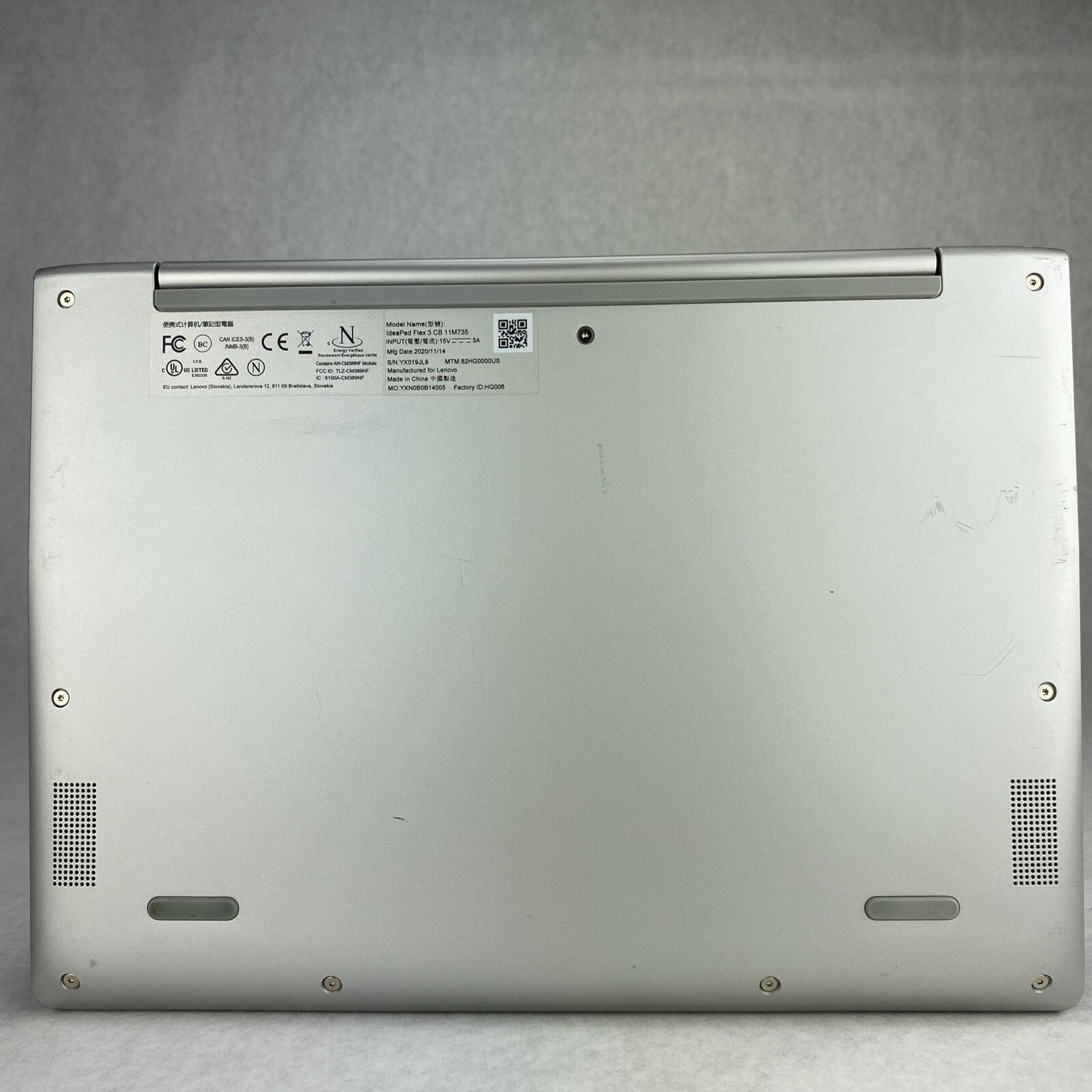 Lenovo IdeaPad 3 CB 11M735 11.6" Touch MT8173C 1.1GHz 4GB RAM No AC READ8