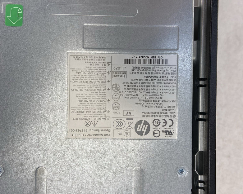 HP Compaq 6200 Pro SFF Intel Core i5-2400 3.1GHz 8GB RAM No HDD No OS