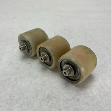 Polyurethane Rollers with Bearings Lot of 3