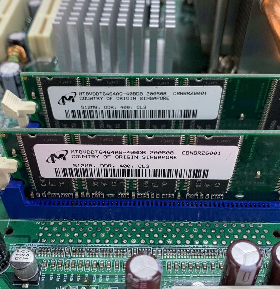 DFI G7V600-B Motherboard Intel Pentium 4 3.4GHz 1GB RAM w/Shield