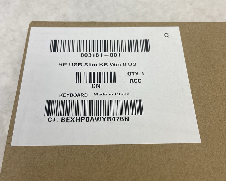 HP 803181-001 Slim USB Wired Enhanced Keyboard KBA211 Lot of 10