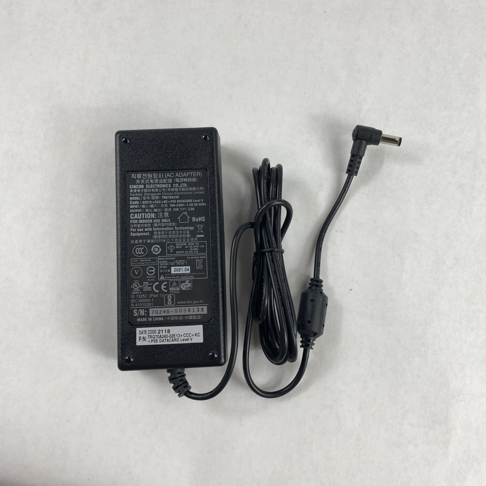 Cincon TRG70A240 AC Adapter Lot of 26