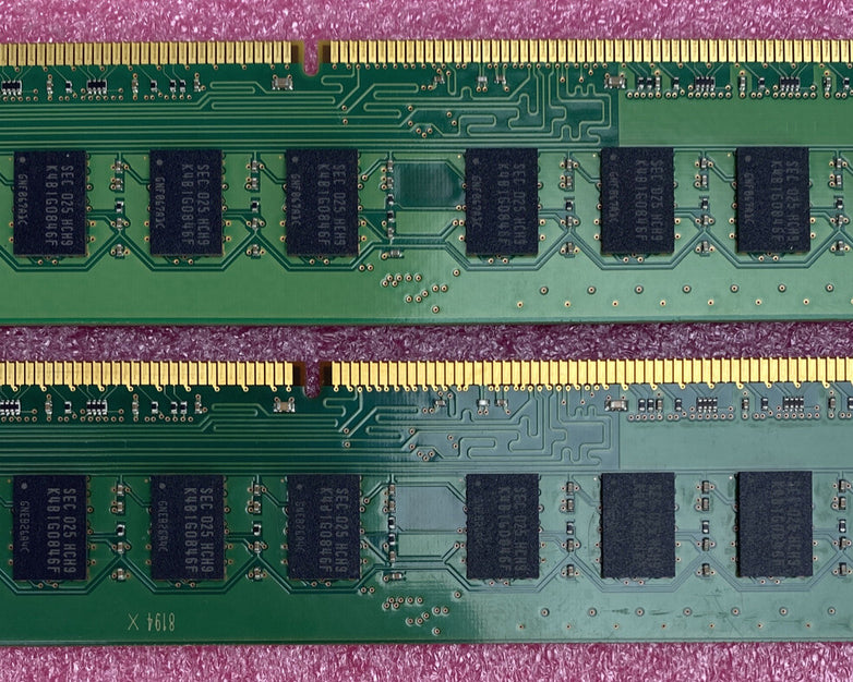 Lot of ( 2 ) 2GB Samsung M378B5673FH0-CH9 PC3-10600U DDR3-1333MHz 2Rx8 Non-ECC