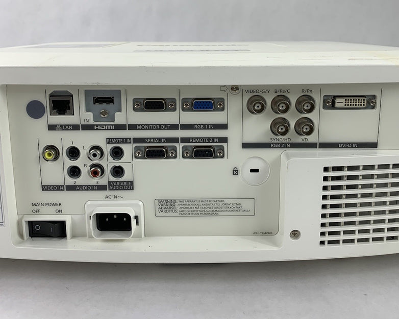 Panasonic PT-EW540 LCD Projector No Cords No Remote