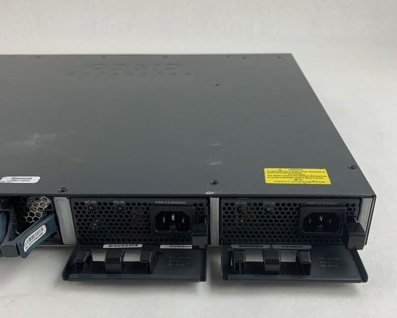 Cisco WS-C3650-24PS-S 24-Port Gigabit PoE Switch Managed Tested Bad Fan