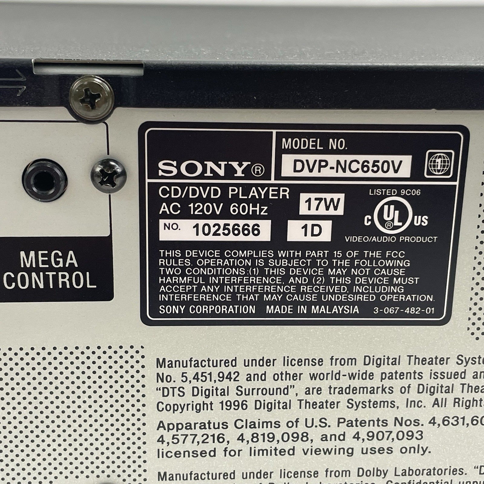 Sony DVP-NC650V CD DVD11