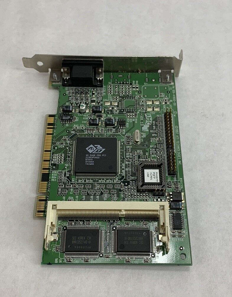 ATI 109-41900-00 GPU VGA W/ Memory Module Slot