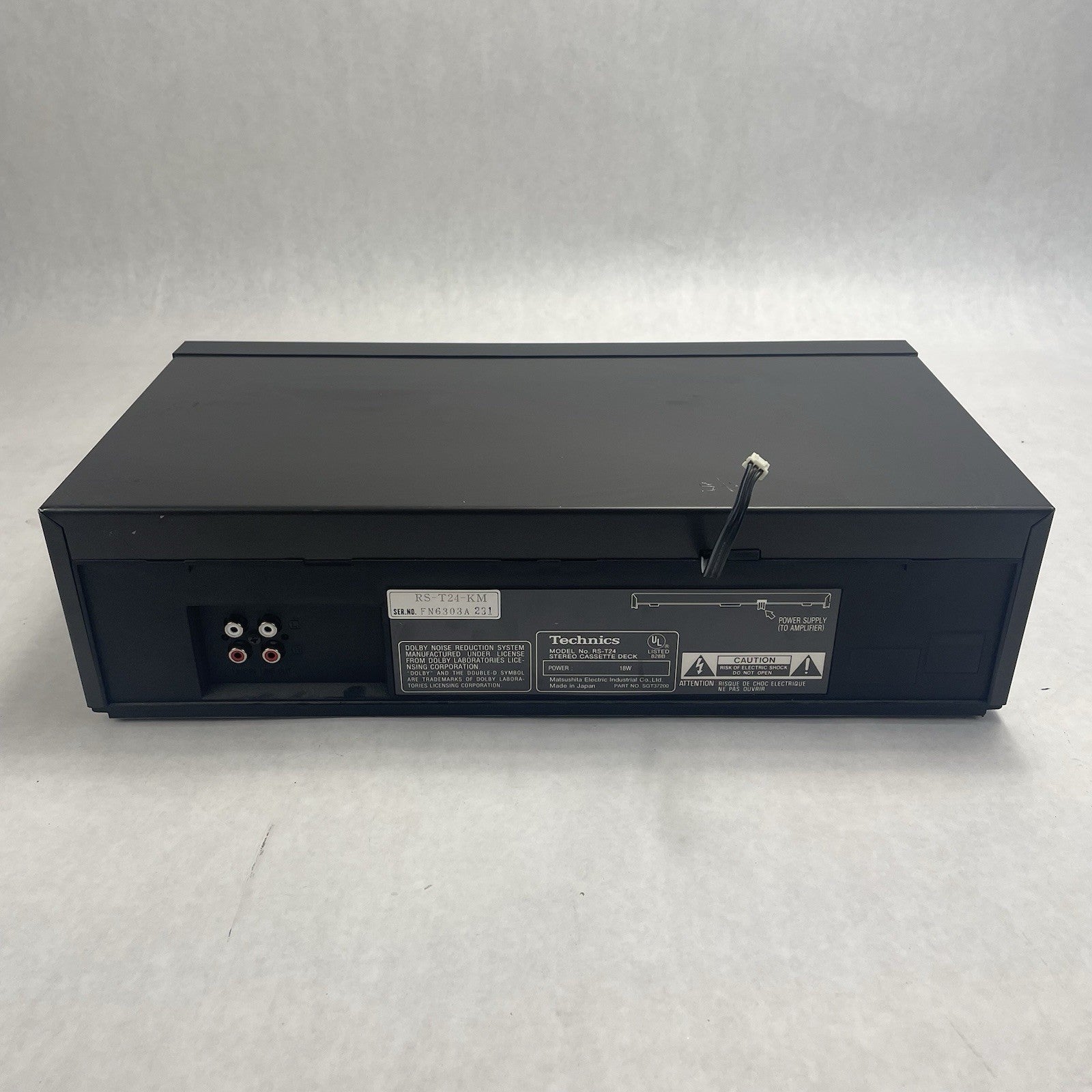 Technics RS-T24 Dual  Cassette Deck Player Recorder Dubbing Untested Parts7
