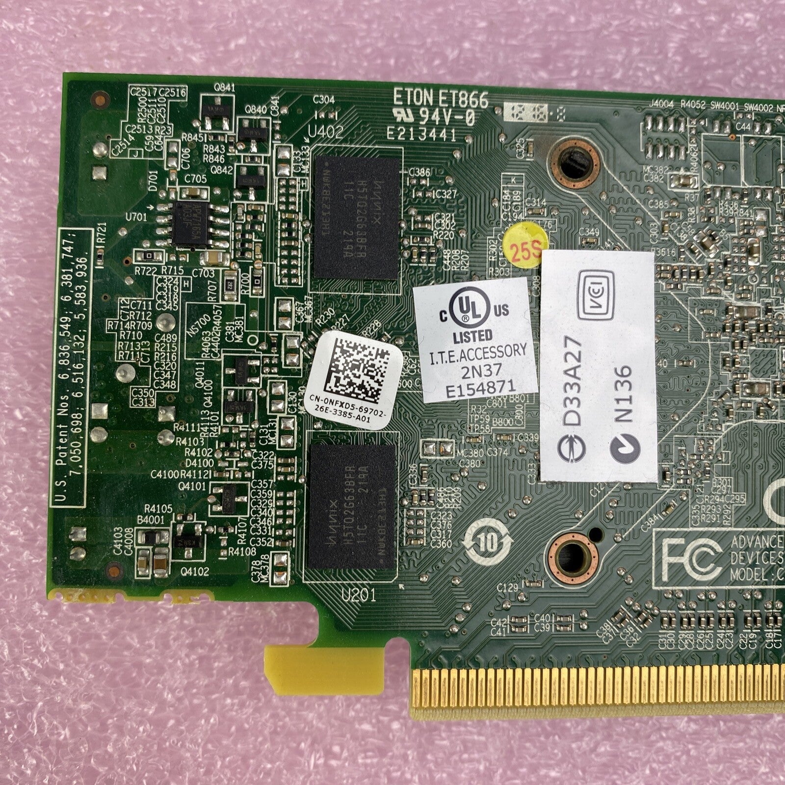 Lot( 2 ) Dell 0NFXD5 1GB AMD Radeon HD 6450 DisplayPort DVI PCle Low Profile