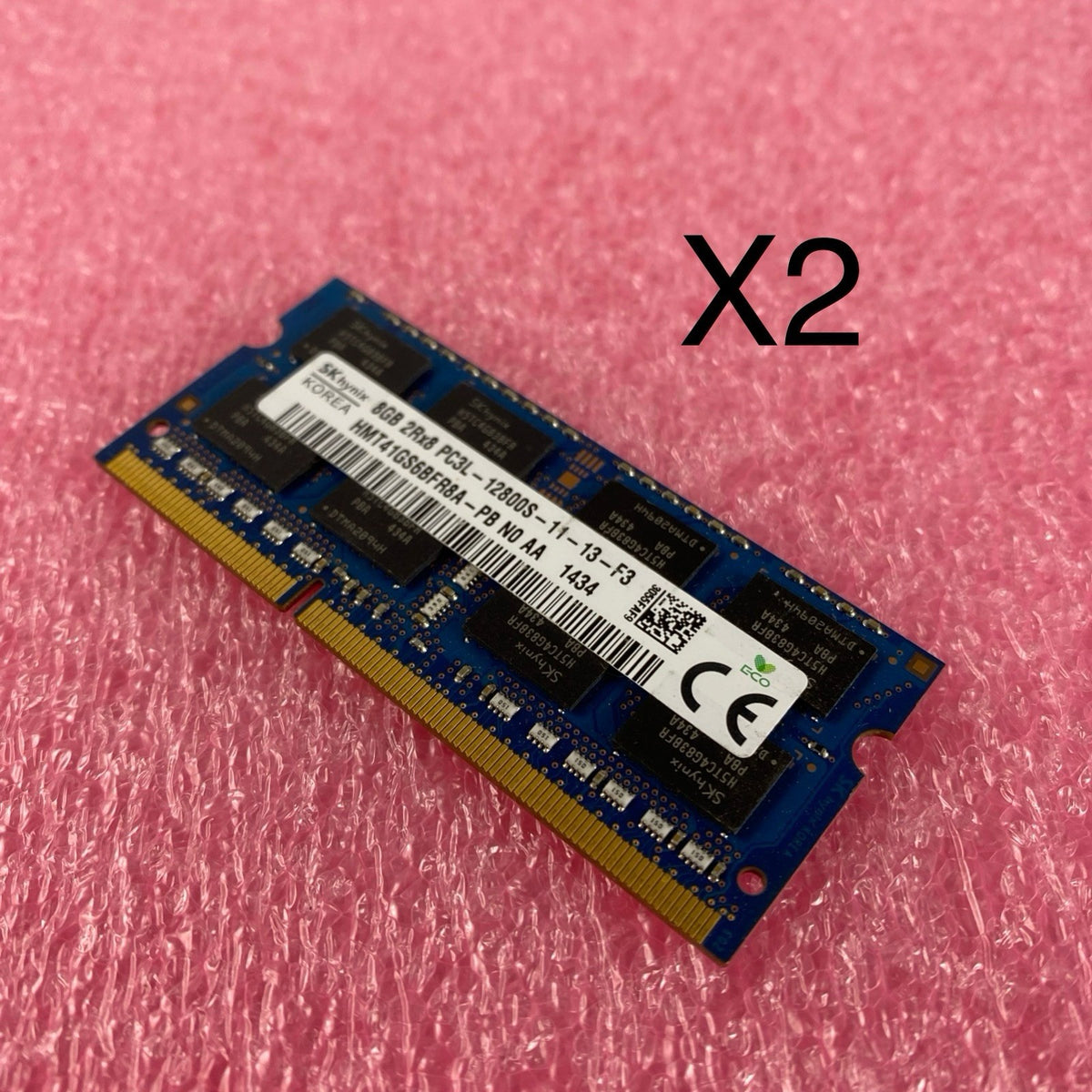 SK 8GB DDR3L PC3L-12800S Laptop Memory Ram Hynix HMT41GS6BFR8A-PB - Lot of 20