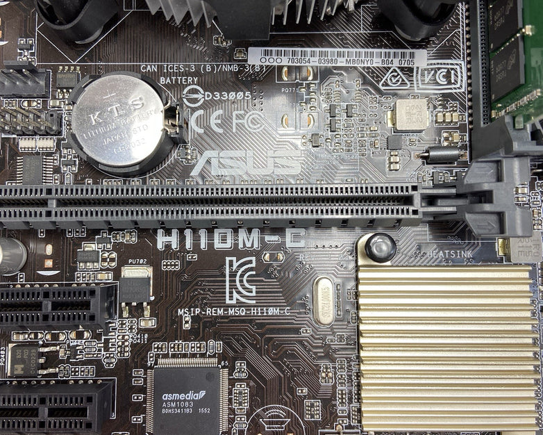 ASUS H110M-C Moterboard Intel Core i5-6400 2.7GHz 8GB