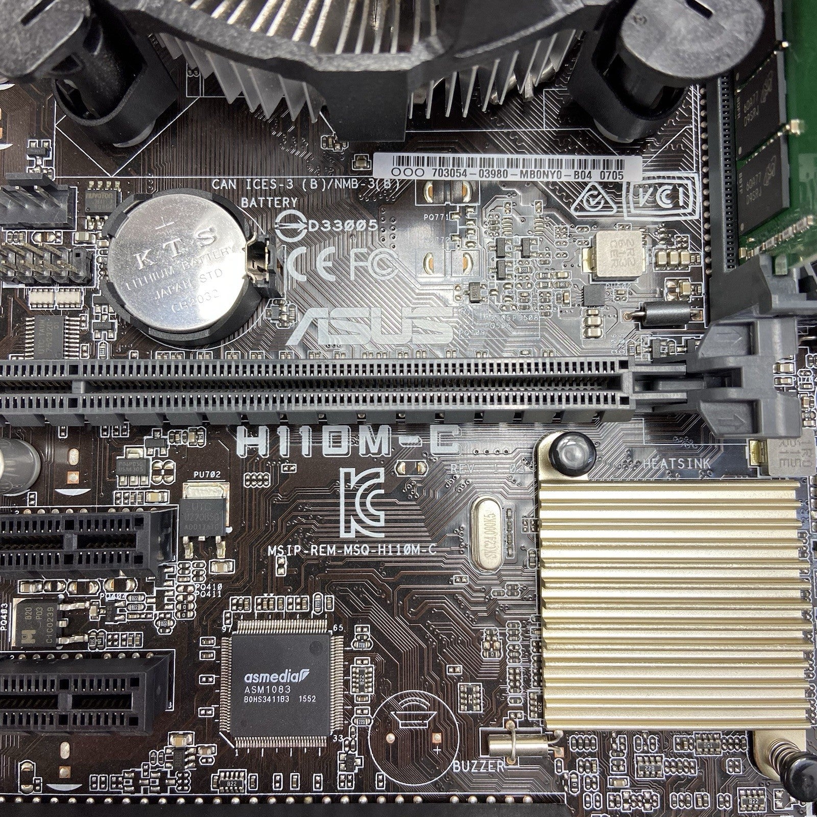 ASUS H110M-C Moterboard Intel Core i5-6400 2.7GHz 8GB 6