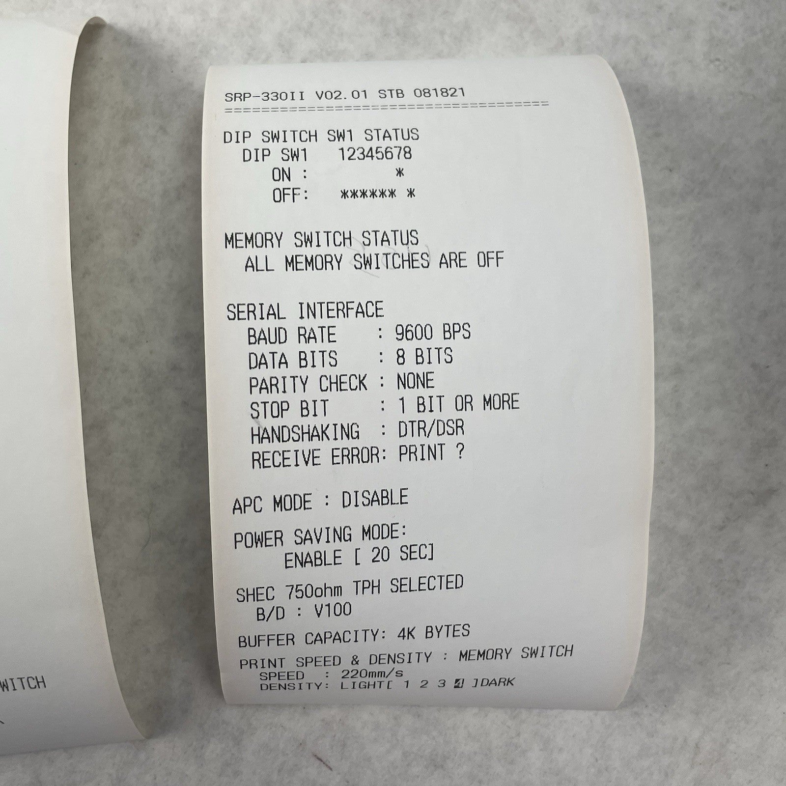 Bixolon SRP-330II Monochrome Thermal Printer Tested9