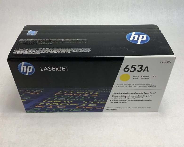 HP CF322A 653A 8345B001 Yellow Toner Cartridge Exp. Nov 2023