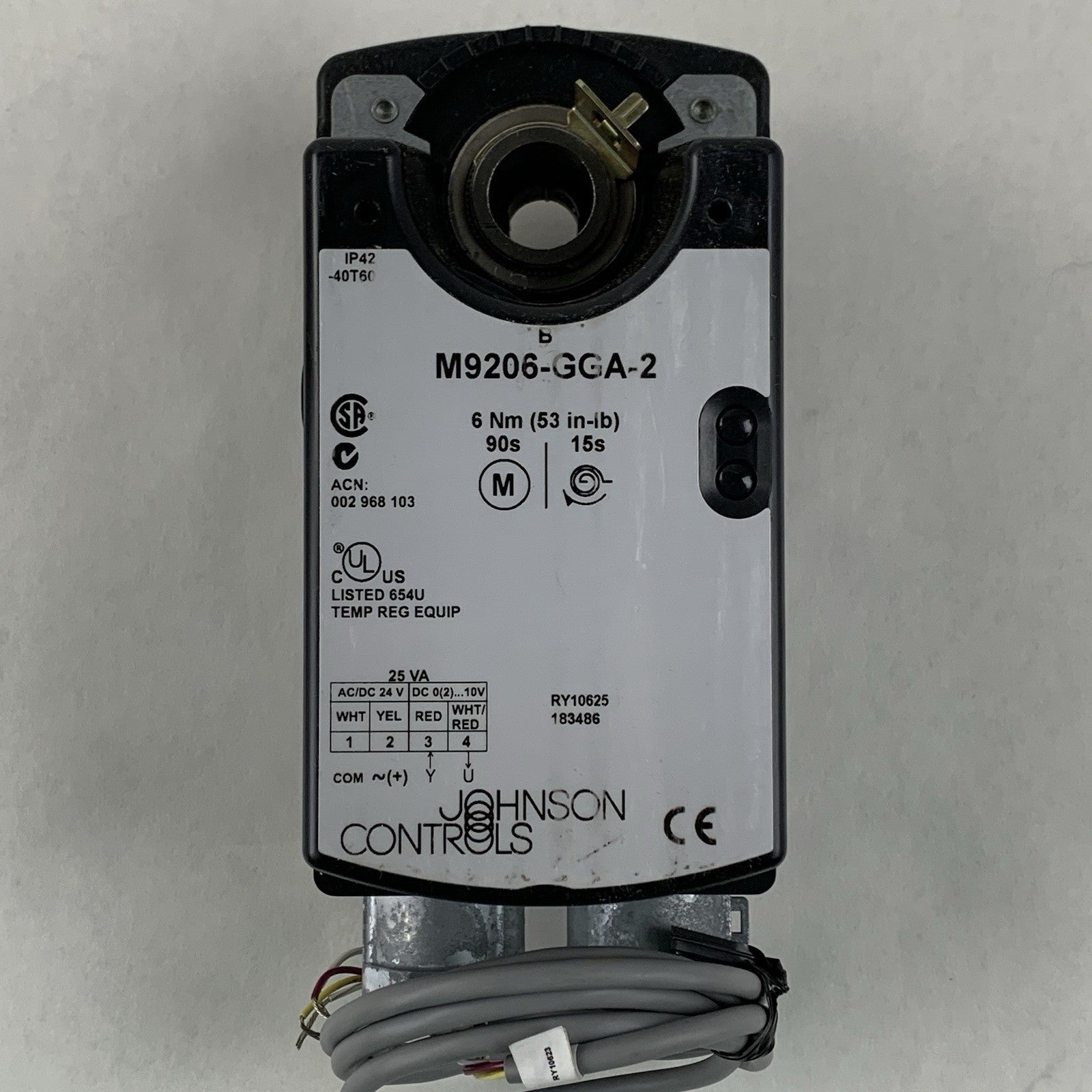 Johnson Controls M9206-GGA-2S Actuator8