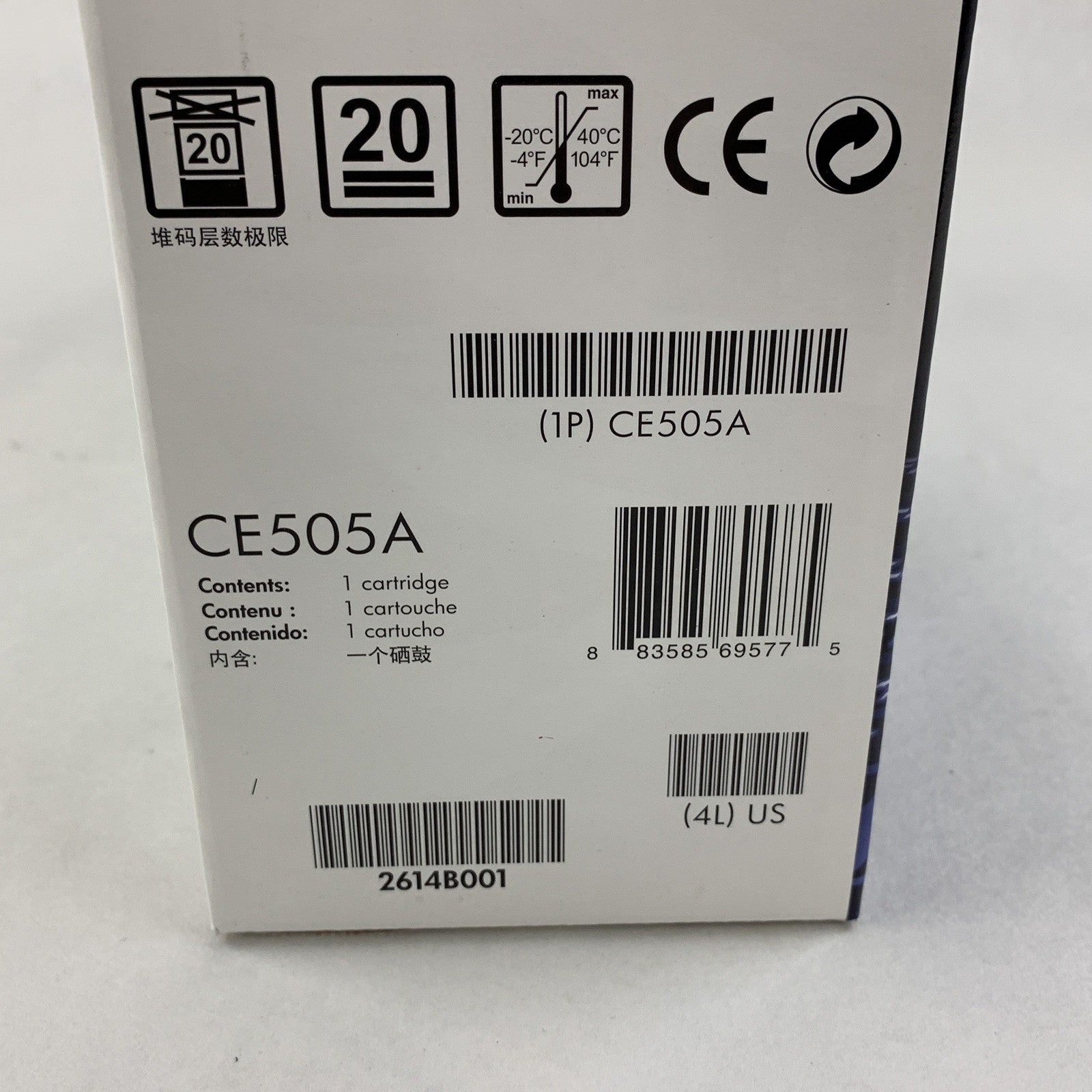 HP LaserJet 05A CE505A Standard Yield Black Toner NEW Sealed OEM