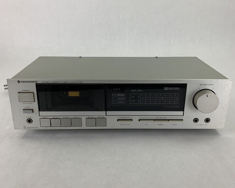 Vintage Kenwood KX-50 Stereo Cassette Deck For Parts and Repair