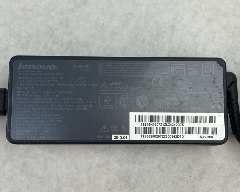 Lenovo AC Charger ADLX90NLT2A  90W 20V-4.5A Lot of 5