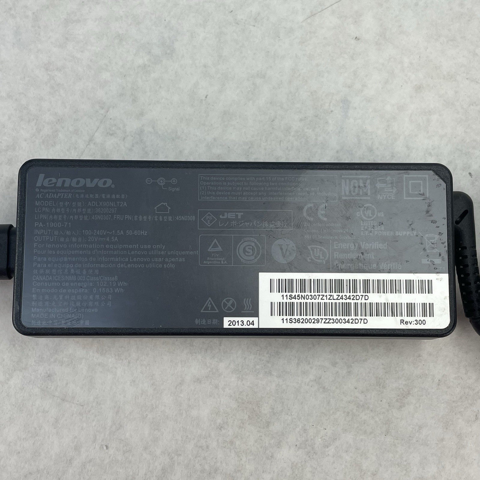 Lenovo AC Charger ADLX90NLT2A  90W 20V-4.5A Lot of 54