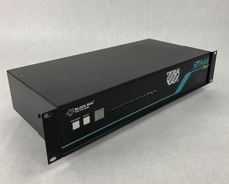 Black Box KV6116FA ServSwitch Duo KVM Switch Tested 16 Port