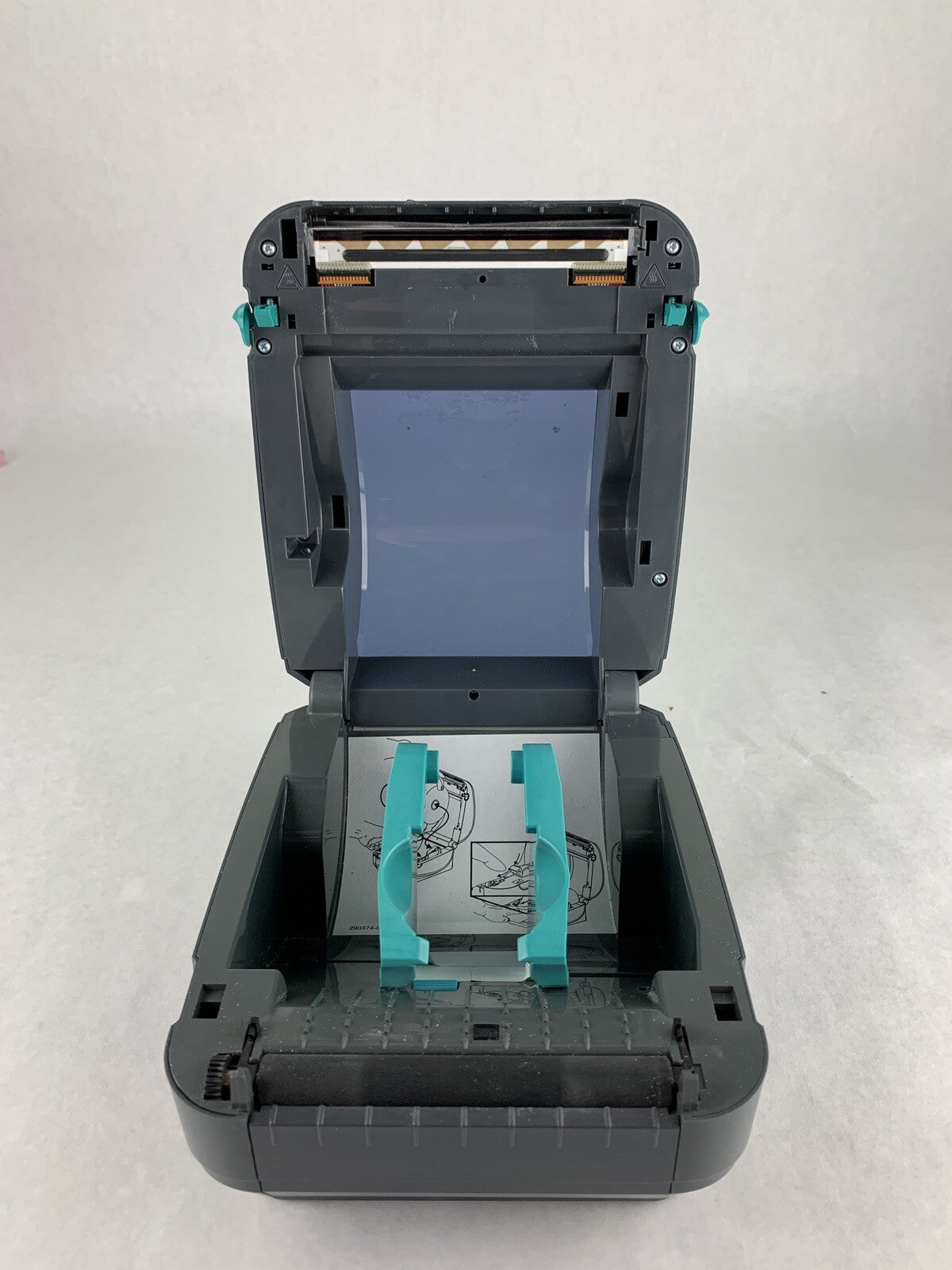 Zebra GX420t Thermal Label Printer Bad Roller For Parts and Repair No AC Adapter