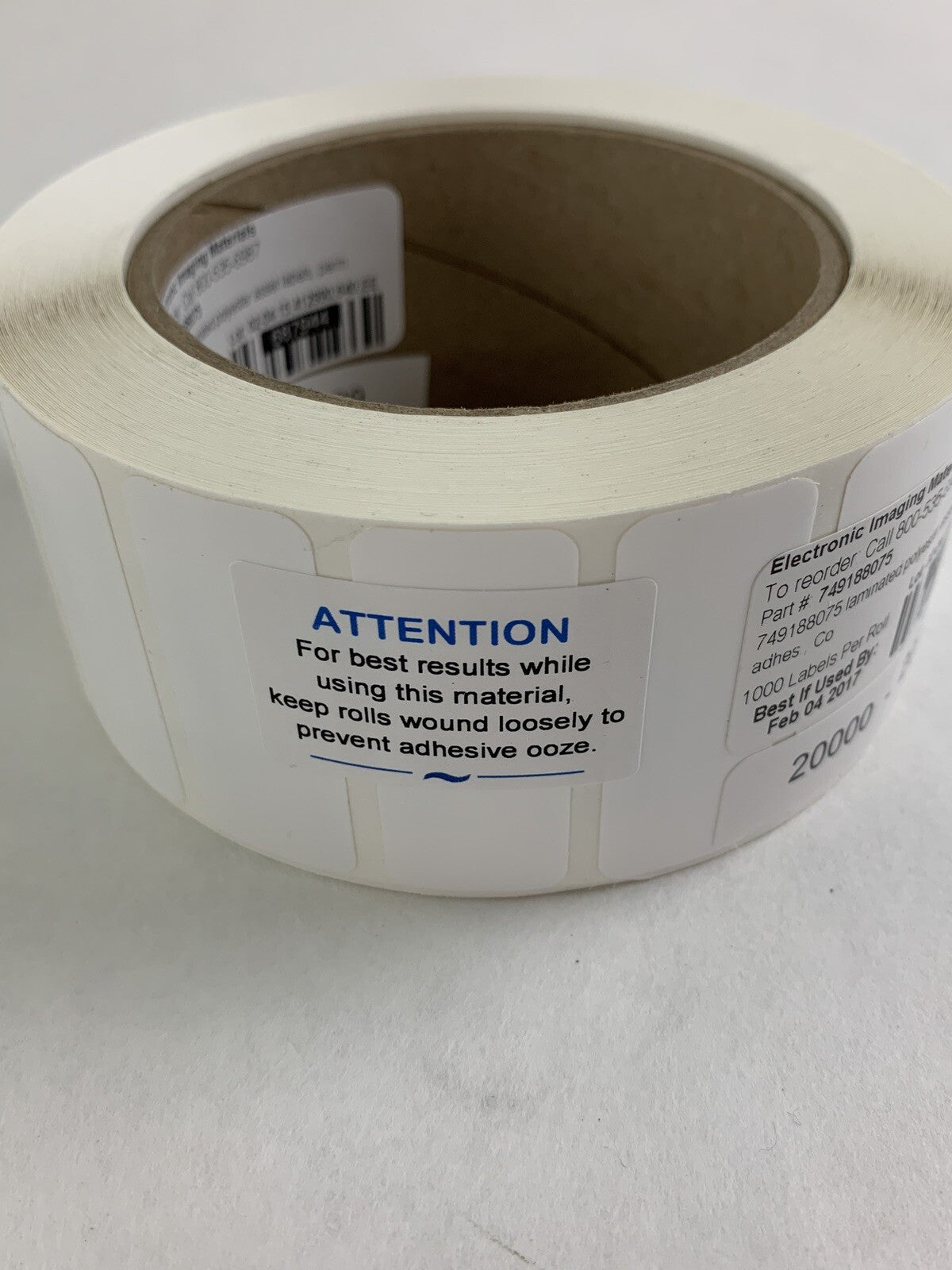 New Electronic Imaging Materials 749188075 Laminated Polyester Labels 04/20171