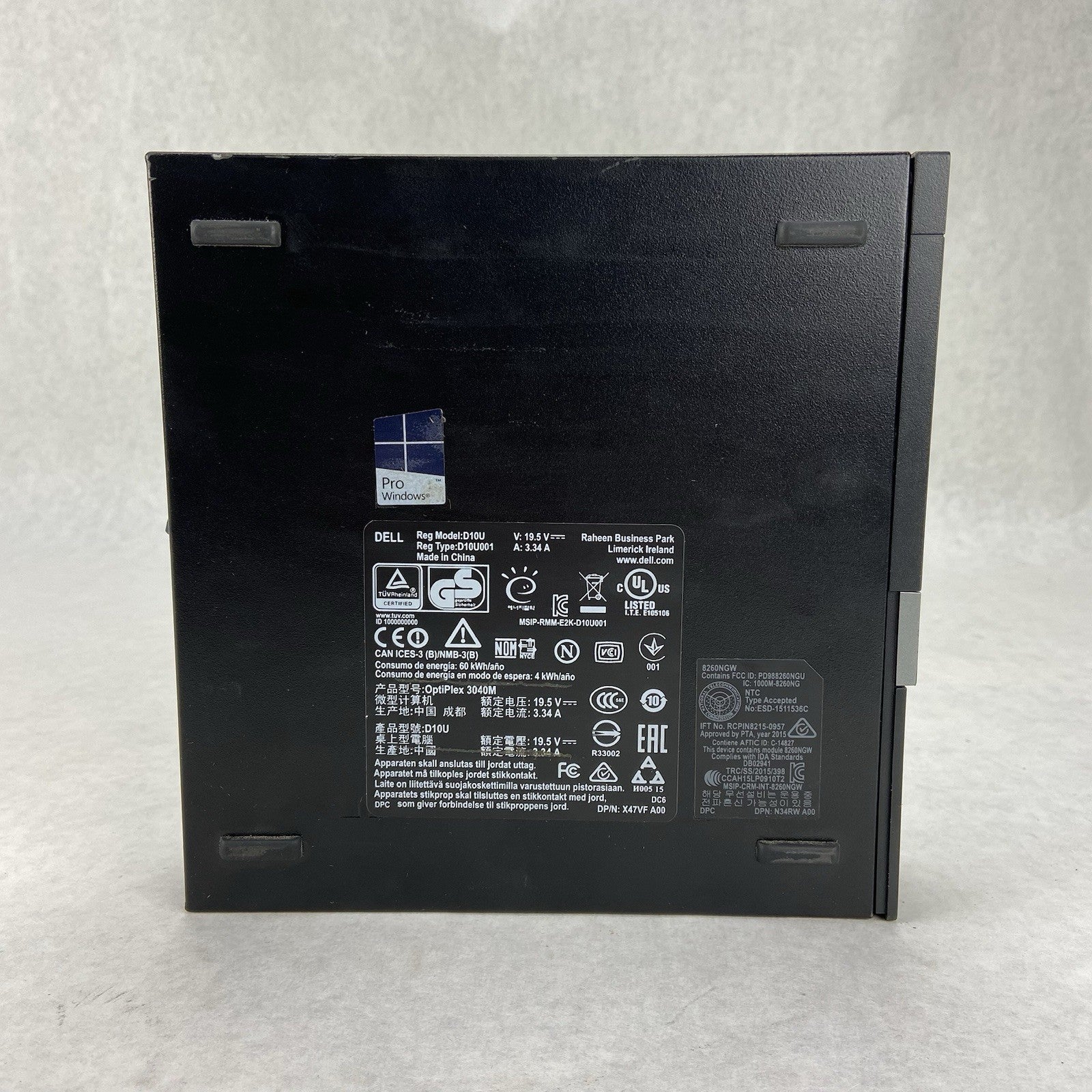 Dell Optiplex 3040 Micro Intel Core i5-6500T 2.5GHz 8GB RAM No HDD No OS4
