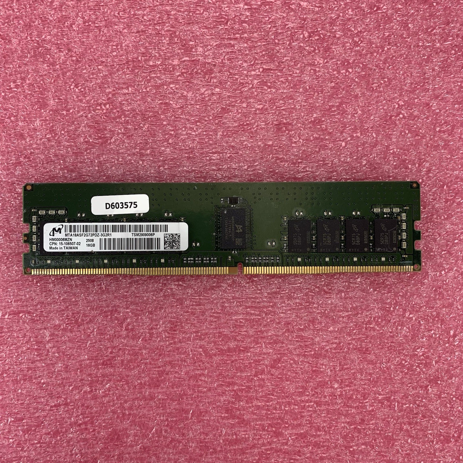 Micron MTA18ASF2G72PDZ-3G2R1 16GB 1Rx16 Desktop Memory RAM5