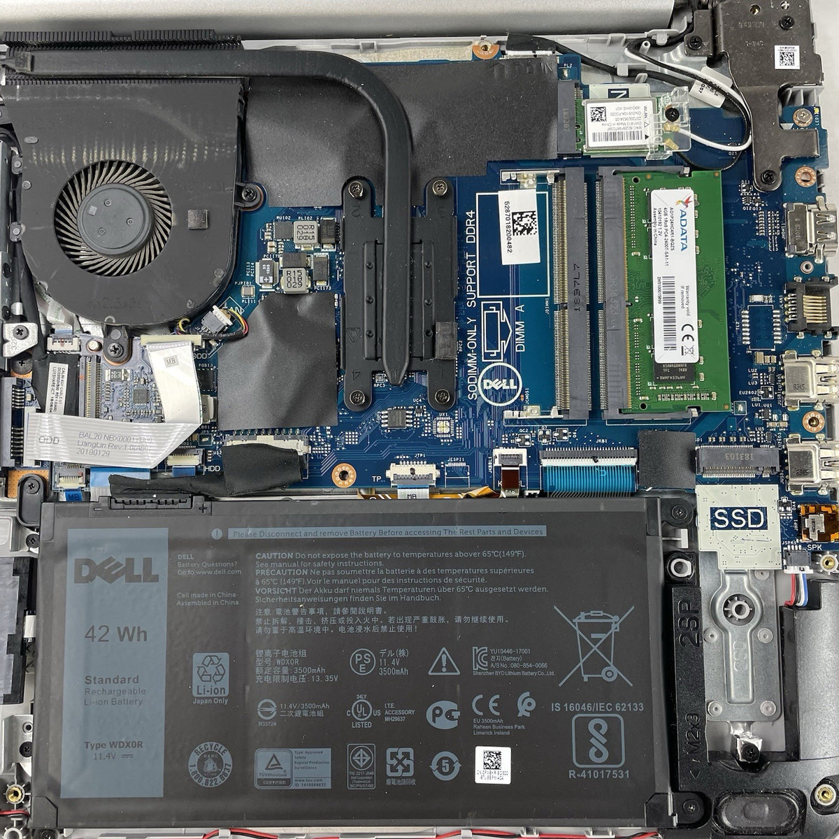 Dell Inspiron 5570 15.6" i5-8250U 1.60 GHz 4 GB RAM No SSD/OS/AC/Batt - READ22