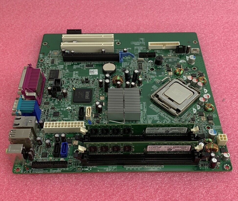 Dell OG214D Motherboard Intel Core 2 Duo E8400 3.00GHz 2GB RAM No Shield