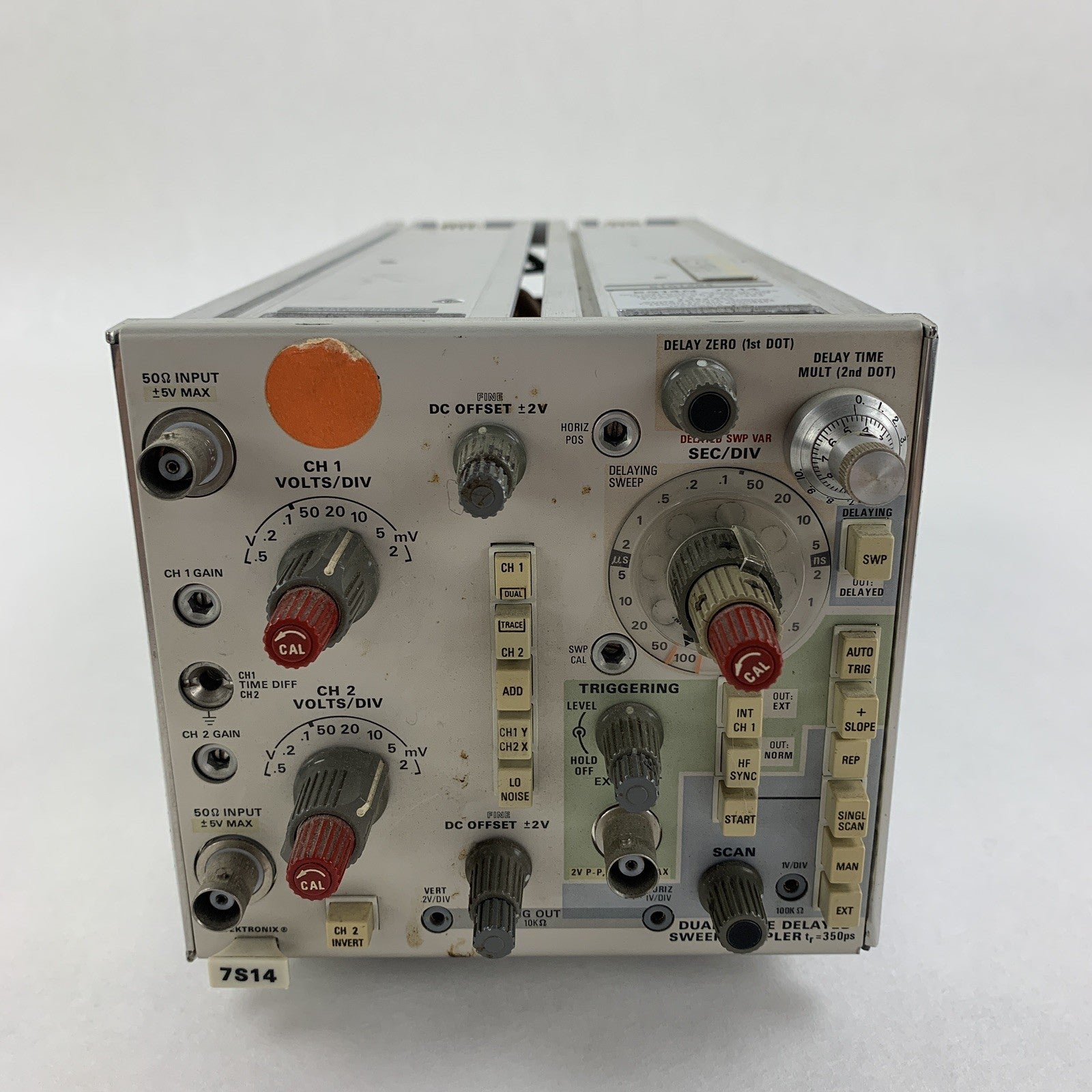 Tektronix 7S14 Dual Trace Delayed Sweep Sampler 7000 Series Oscilloscopes