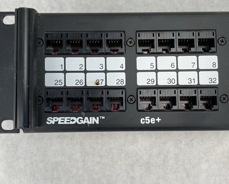 Hubbell P5E48UE SpeedGain C5E+ 2U 48-Port Rack Mountable Patch Untested