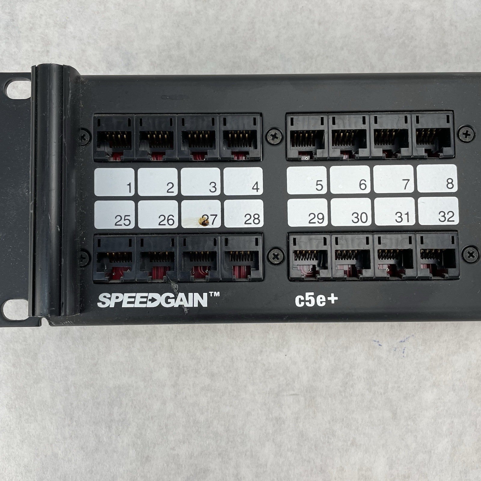 Hubbell P5E48UE SpeedGain C5E+ 2U 48-Port Rack Mountable Patch Untested