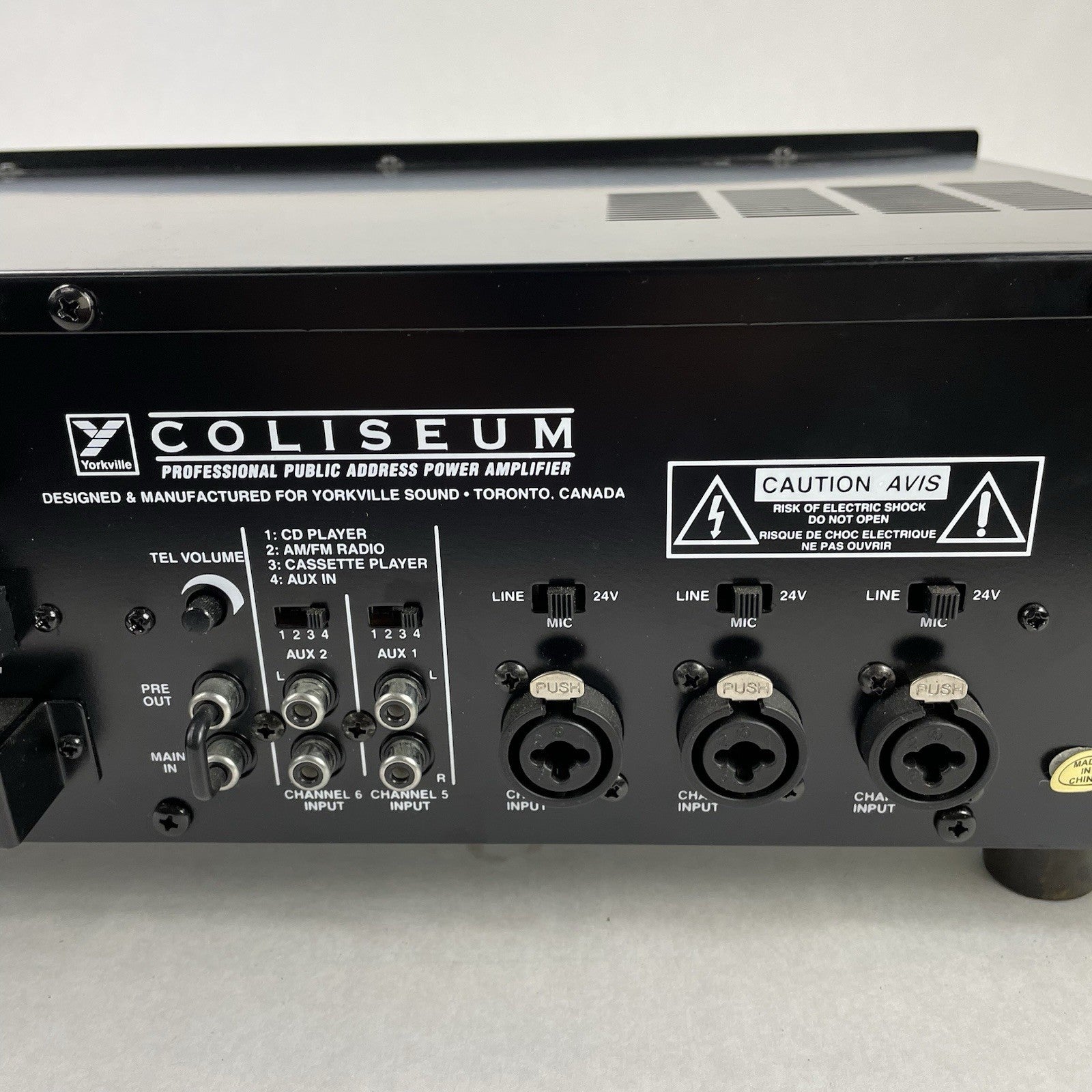 Yorkville CA1 Coliseum Series Professional Public Address Power Amplifier Tested