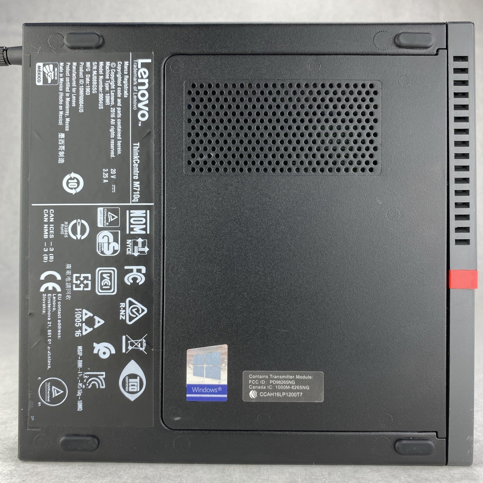 Lenovo ThinkCentre M710q Micro Intel i5-7500T 2.7GHz 1x8GB RAM WiFi No AC HDD OS