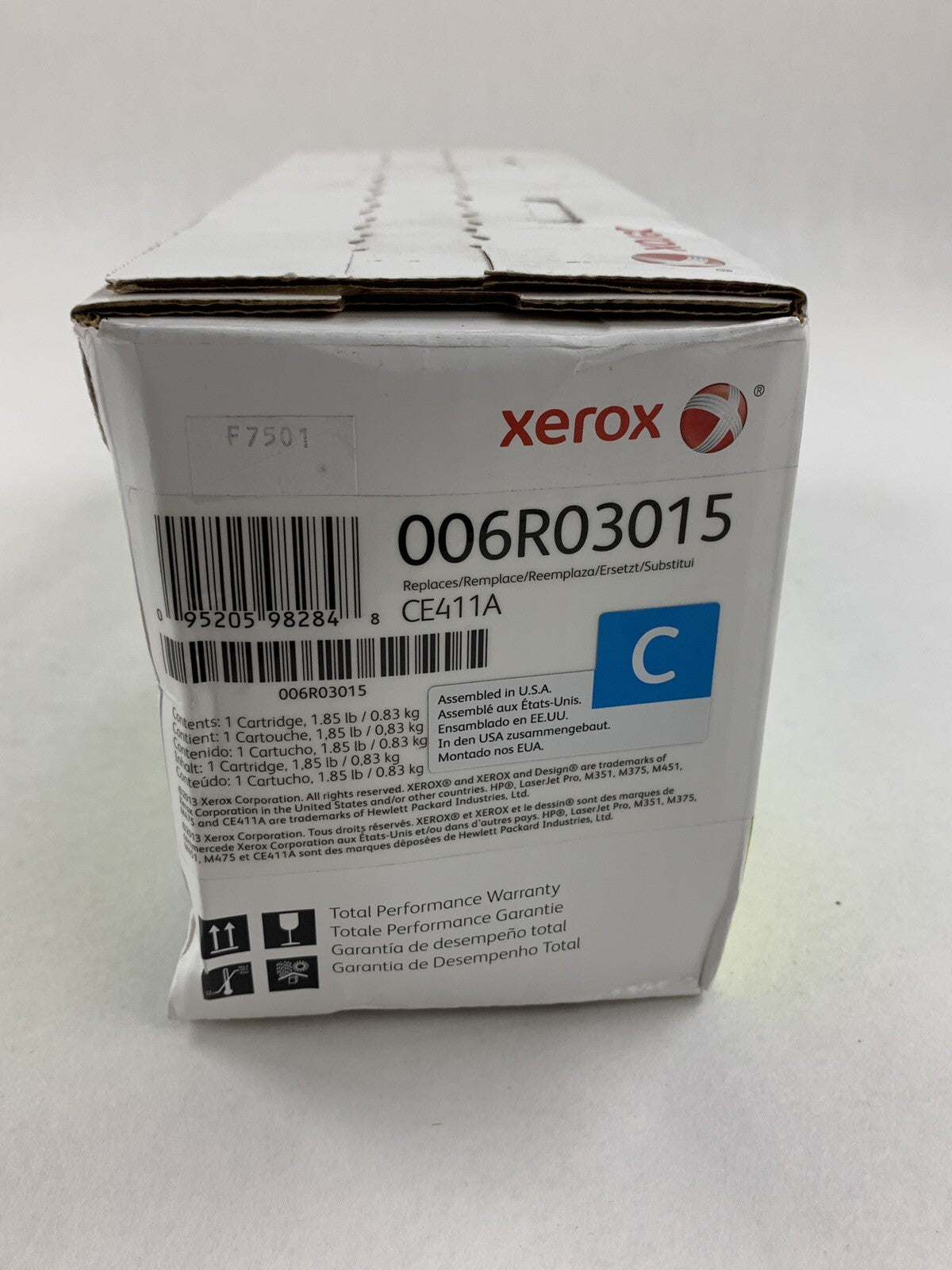 Xerox CE411A Cyan Toner 006R03015 New OEM Sealed Box