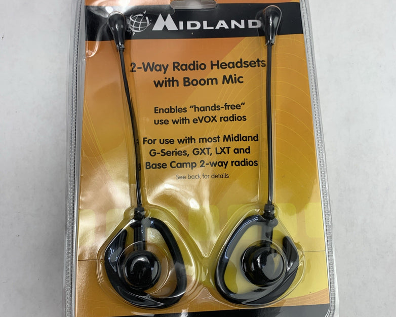 Midland AVP1 2-way Radio Headset with Boom Mic for G-Series GXT LXT Base Camp