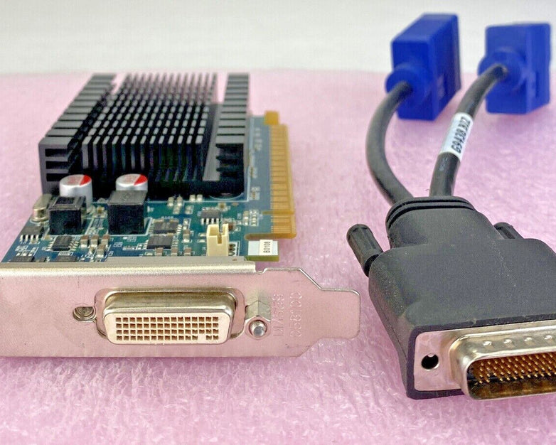 PNY GeForce 8400GS 1GB DDR3 DMS-59 PCI-E 2.0 w/ Molex DSM-59 to VGA (Lot of 2)