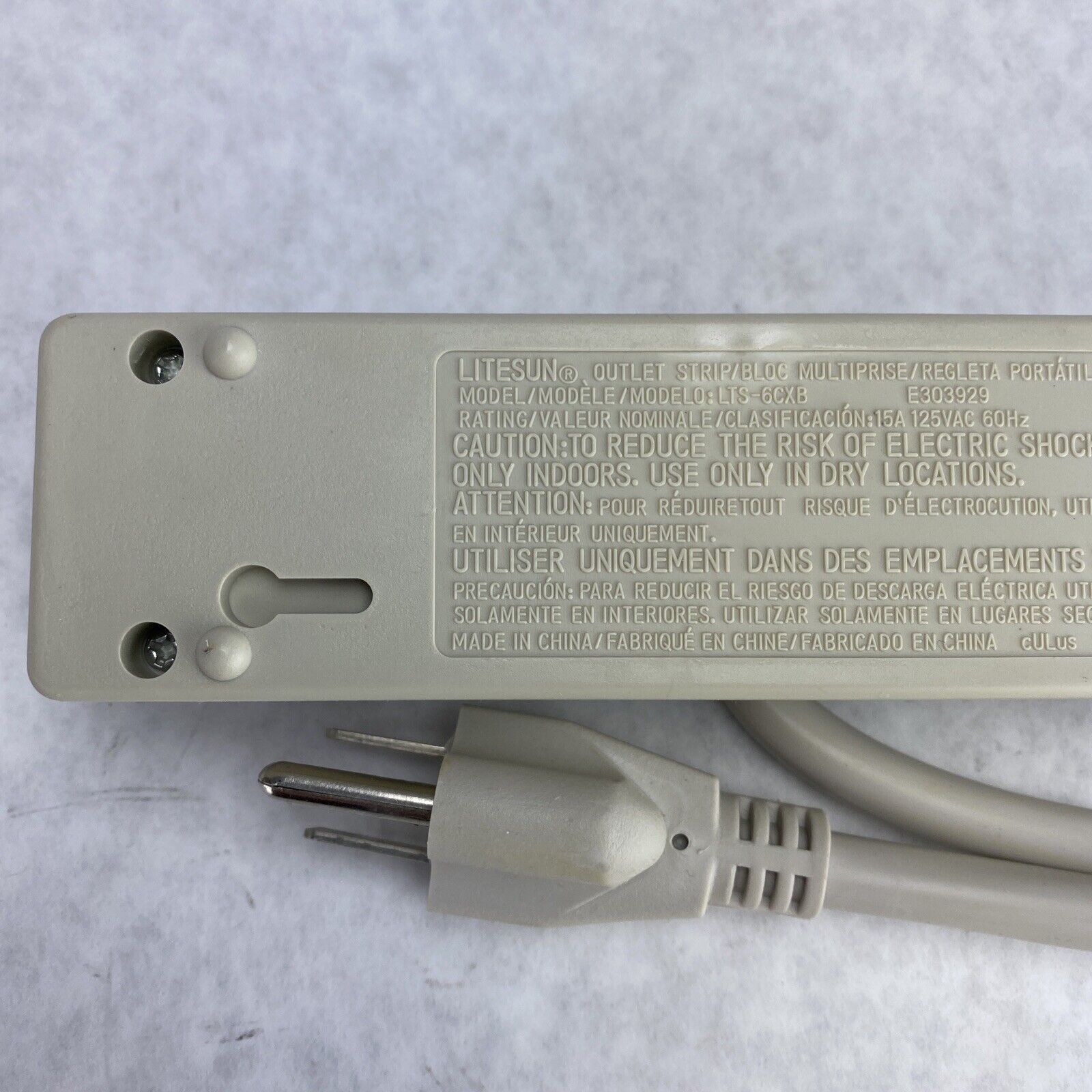 Power First 5HN14G Power Strip 6 Outlets