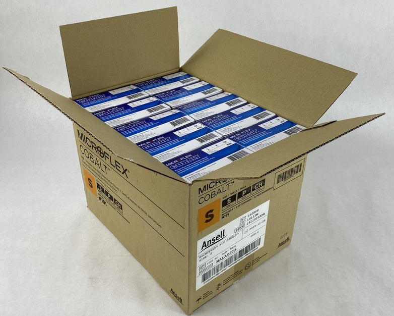 Ansell Cobalt N191 Powder Free Nitrile Examination Gloves Small - 1000 Count