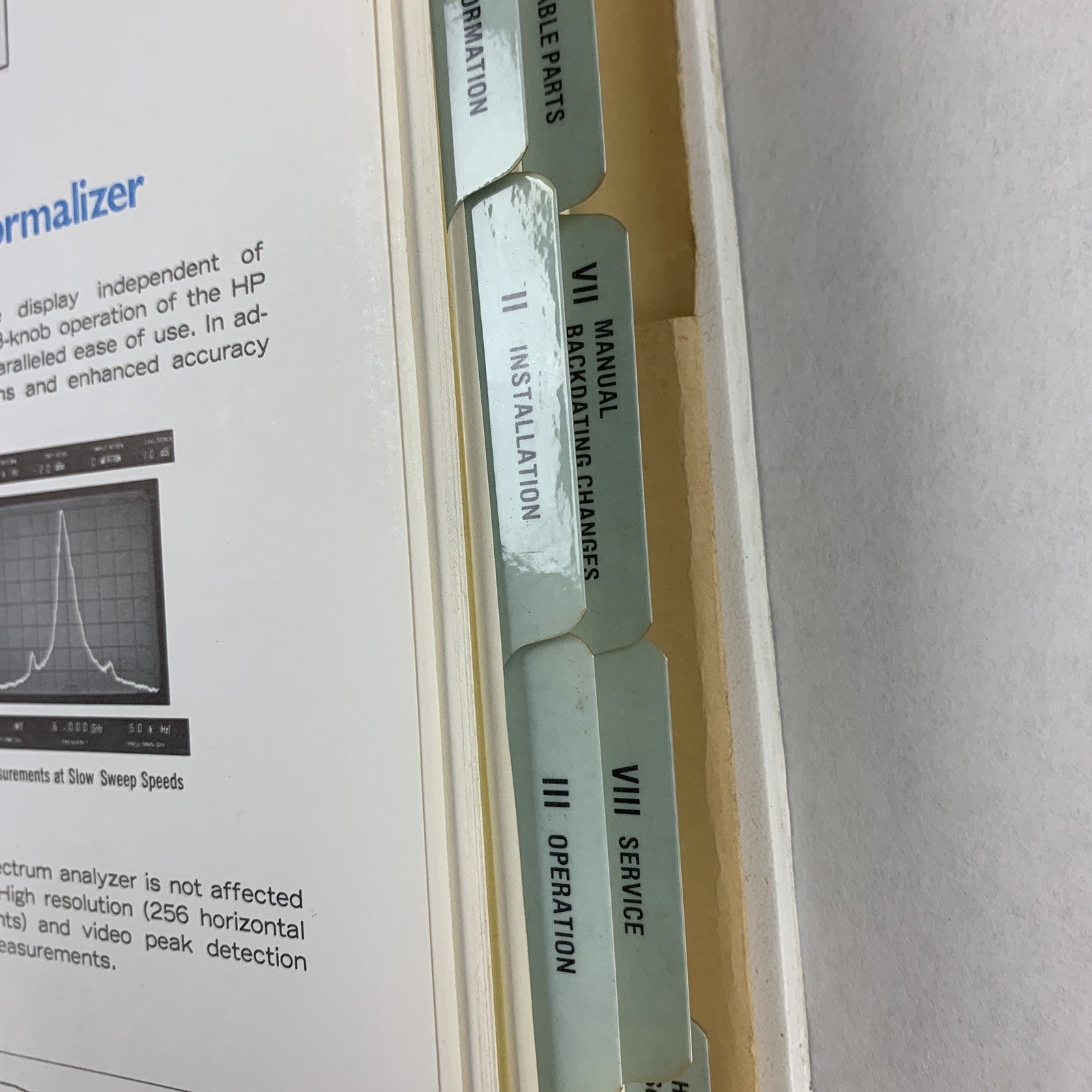 Hewlett Packard 8558B Spectrum Analyzer Operating and Service Manual 08558-90061
