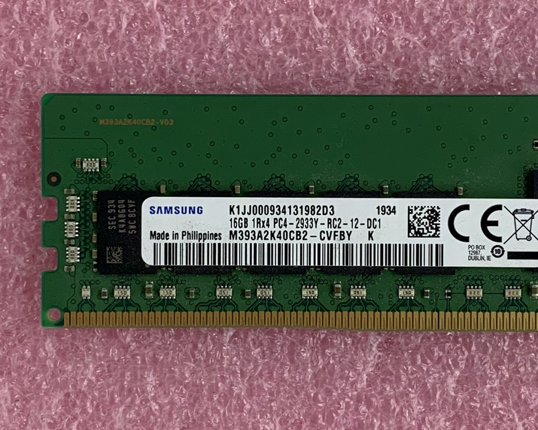 Samsung M393A2K40CB2-CVFBY 16 GB PC4-2933Y-R 1Rx4 DDR4 ECC Server Memory RAM