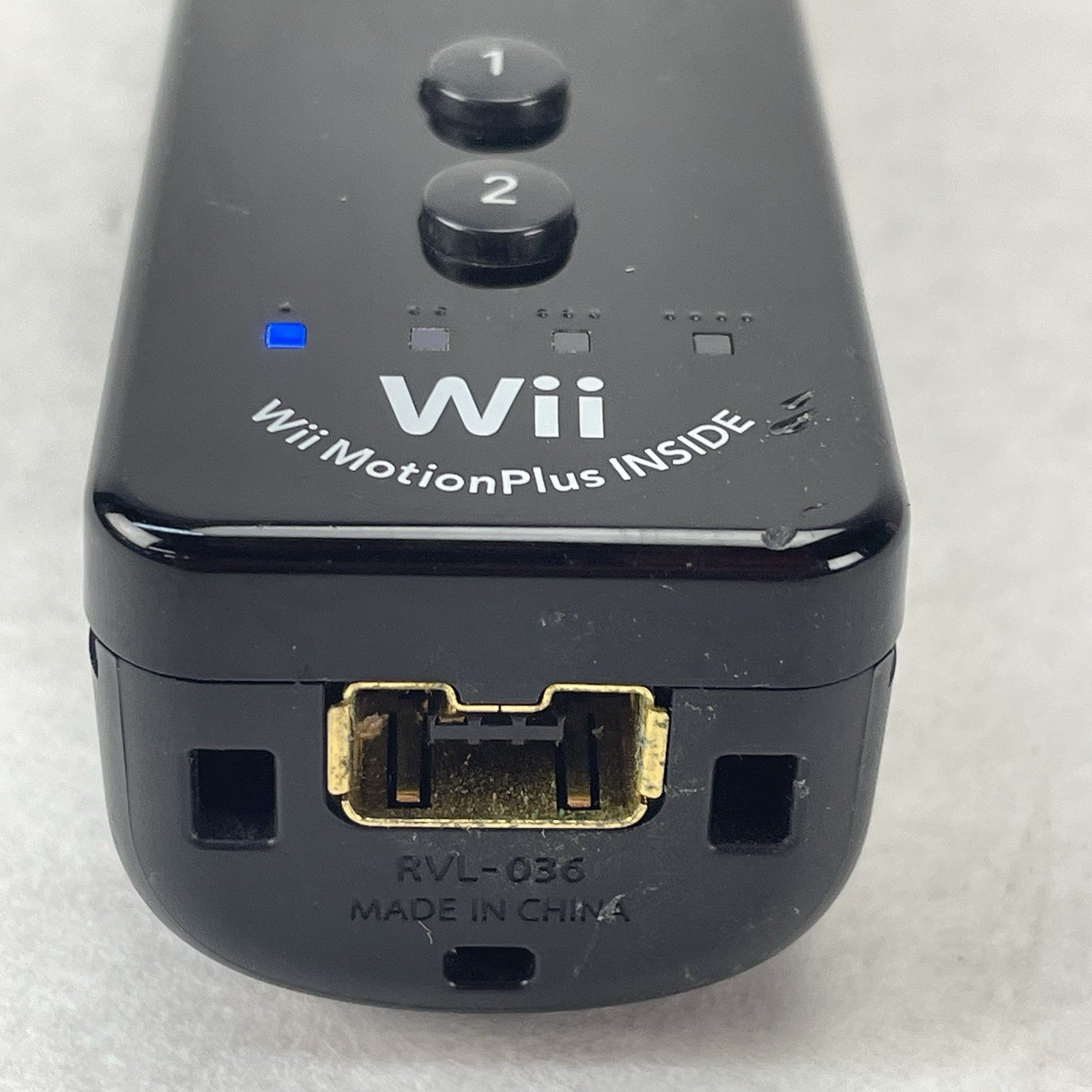 Nintendo Black Motion Plus Wii Controller OEM RVL-0363