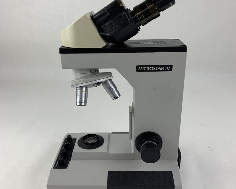 Reichert Microstar IV 410 Lab Microscope 10/.25 40/0.66 100/1.25 Oil No Bulb