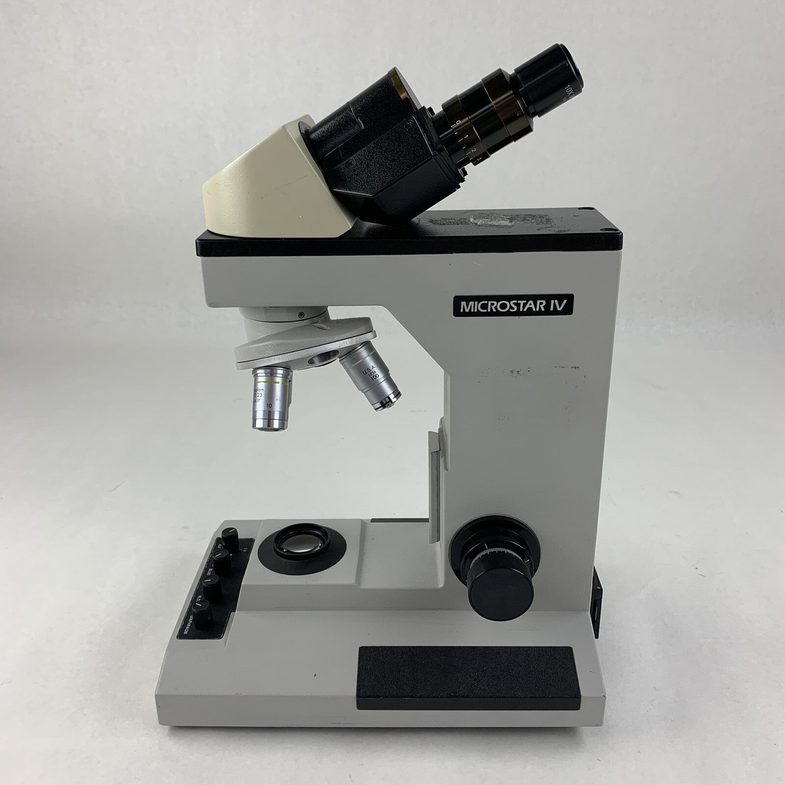 Reichert Microstar IV 410 Lab Microscope 10/.25 40/0.66 100/1.25 Oil No Bulb