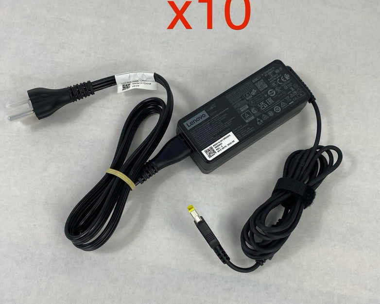 Lenovo ADP-65ME B 65W 20V 3.25A Slim Square Tip Charger AC Adapter (Lot of 10)